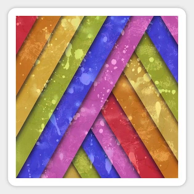 Rainbow color spot on Magnet by Hayh0